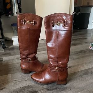 Tory Burch Brown Riding Boots